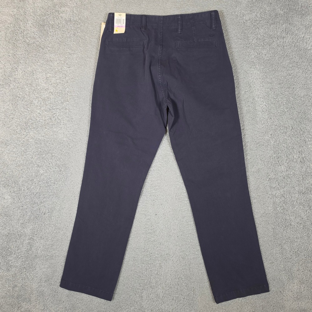Dockers Smart 360 Flex Chino Pants Mens 32x29 Navy NWT Slim Tapered Fit - Picture 3 of 10
